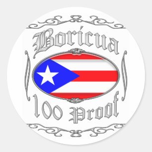 Adesivo Boricua 100 Proof2