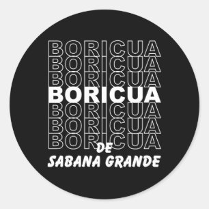 Adesivo Boricua De Sabana Grande Porto Rico