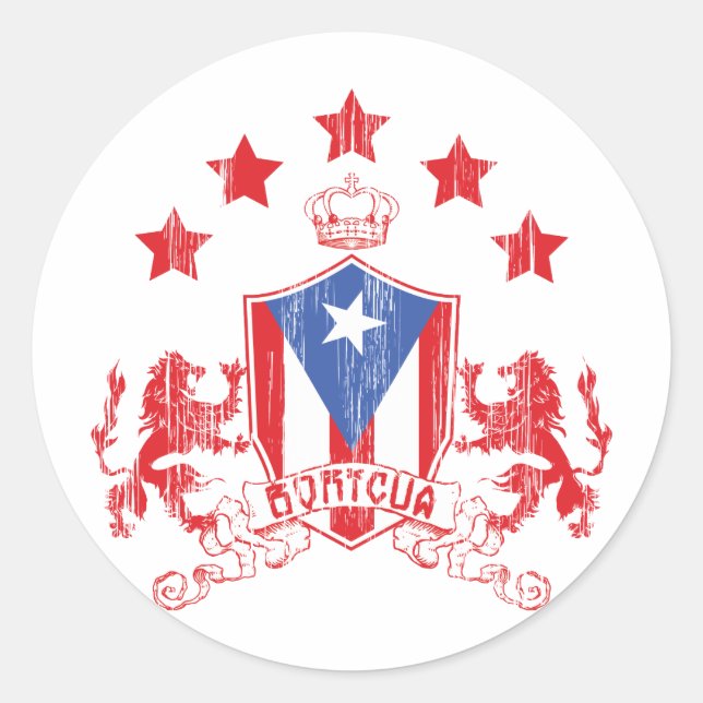 Adesivo Boricua Heraldy (Frente)