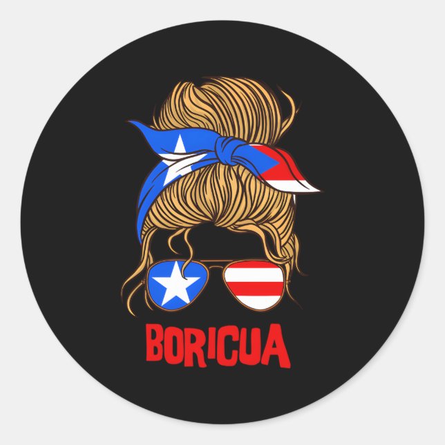 Adesivo Boricua para a bandeira porto-riquenha para Porto  (Frente)