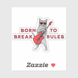 Adesivo Born to Break Rules Sticker – Rebel Spirit Decal