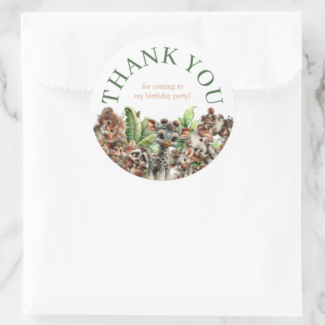 Adesivo Born Two Be Wild Safari Birthday (Bolsa)