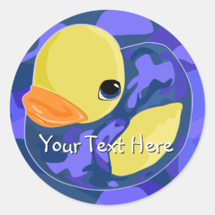 Adesivo Borracha azul de Camo Ducky