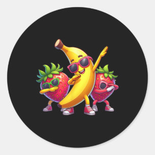 Adesivo Borracha De Banana Amarela E Fruta Funny De Morang