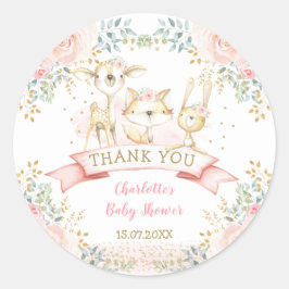 Adesivo Borracha Dourada Tribal Woodland Baby