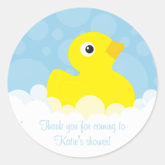 Adesivo Borracha Ducky Obrigado Stickers - Azul