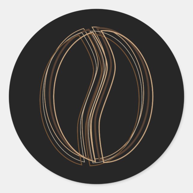 Adesivo borrão de feijão de café (Frente)