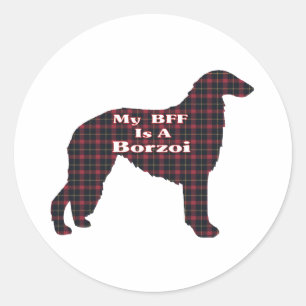 Adesivo Borzoi BFF