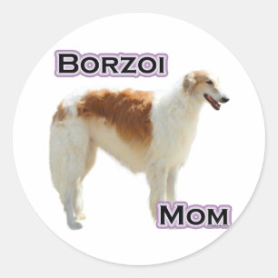 Adesivo Borzoi Mãe 4 - Sticker