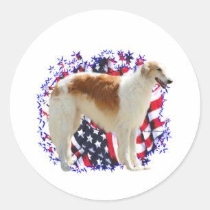 Adesivo Borzoi Patriot