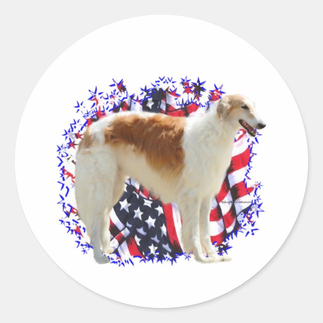 Adesivo Borzoi Patriot (Frente)