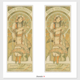 Adesivo Bósnia e Herzegovina por Alphonse Mucha (1900)