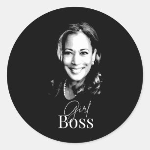 Adesivo Boss Kamala Harris Para Democratas Liberais