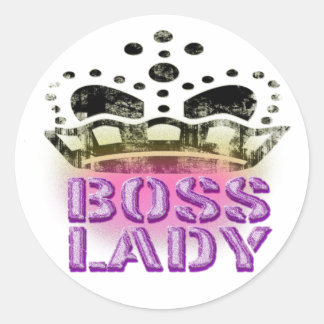 Adesivo Boss Lady Queen - Grande Coroa