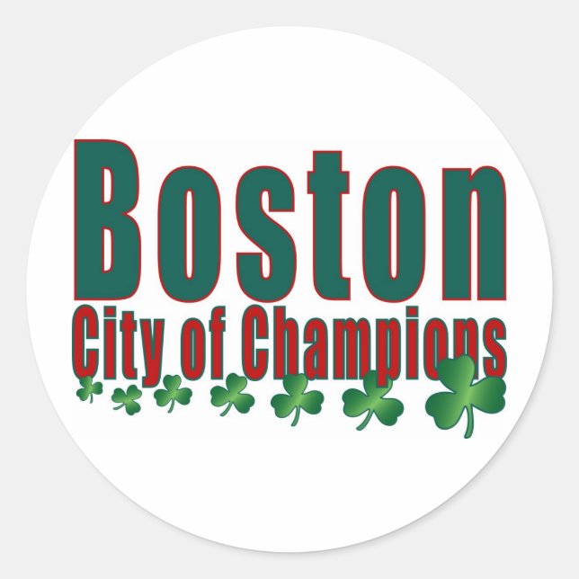 Adesivo Boston City of Champions (Frente)