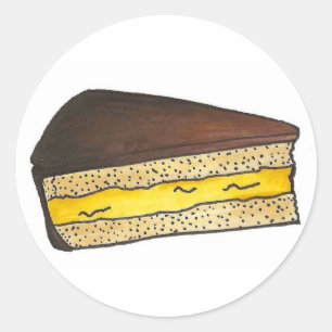 Adesivo Boston Cream Pie Slice Bajulando Chocolate
