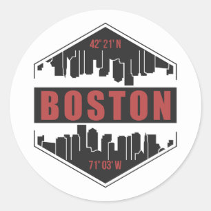 Adesivo Boston Massachusetts