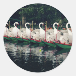 Adesivo Boston Public Gardens Swan Boats
