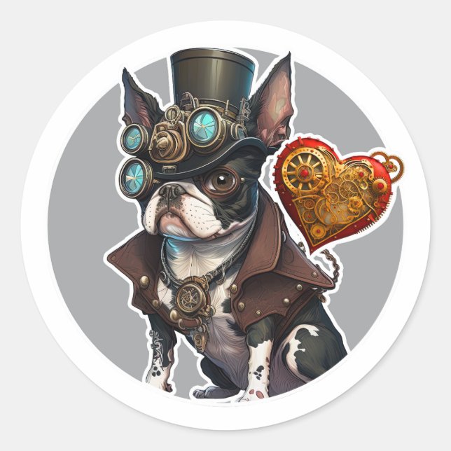 Adesivo Boston Terrier Dog (Frente)