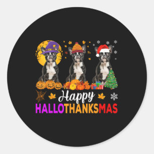 Adesivo Boston Terrier Dog Halloween HalloObrigado