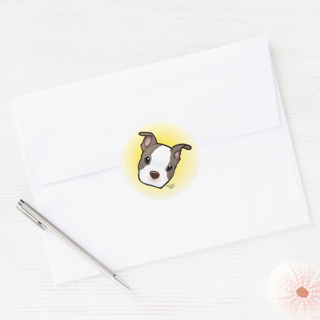 Adesivo Boston Terrier Puppy (Envelope)