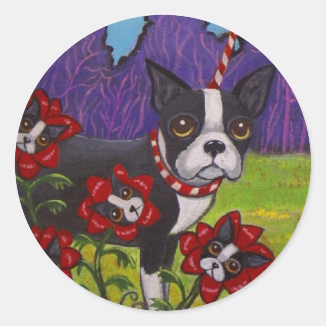 Adesivo Boston Terrier Sticker (Frente)