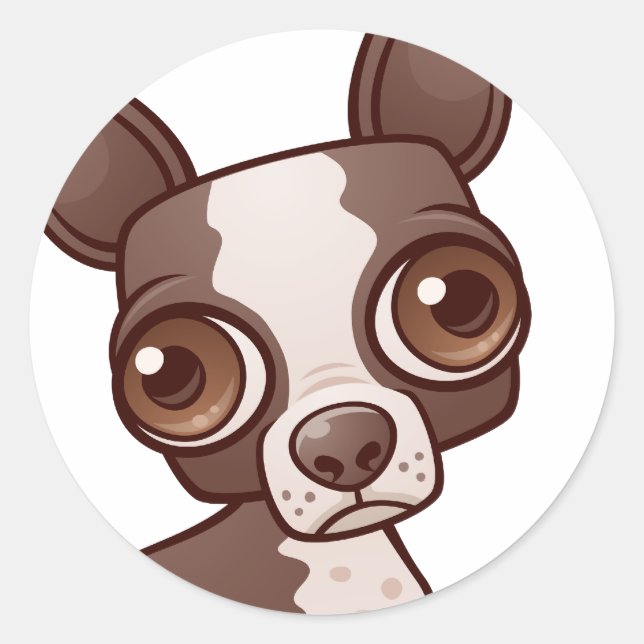 Adesivo Boston Terrier Sticker (Frente)