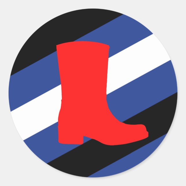 Adesivo Bota Bandeira Orgulho (Frente)