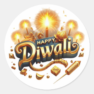 Adesivo Bota-cola do Happy Diwali