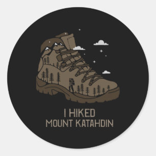 Adesivo Bota de caminhada e acampamento vintage Mount Kata