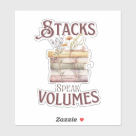 Adesivo Botânica de Aquarela de Testemunha de Pun do Livro