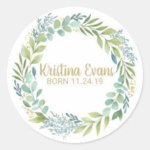 Adesivo Botânica Eucalyptus Greenery Wreath Sticker