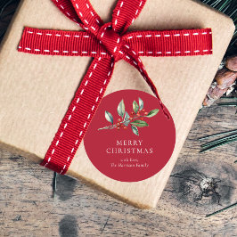 Adesivo Botânica Simples Elegante de Cores Aquáticas de Na