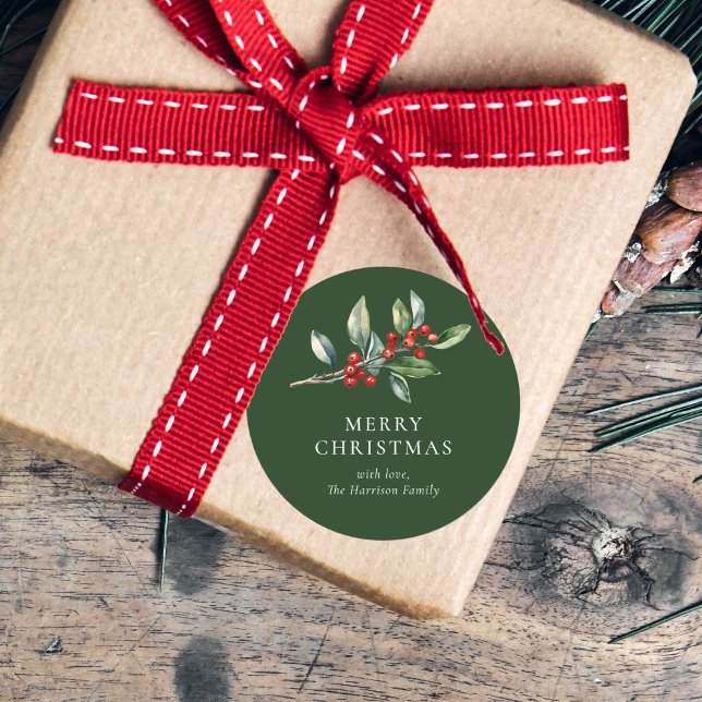 Adesivo Botânica Simples Elegante de Cores Aquáticas de Na (Criador carregado)