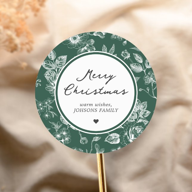 Adesivo Botanical Christmas (Christmas Family Holiday Sticker)