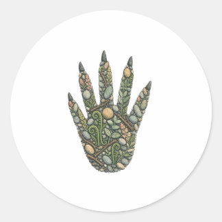Adesivo Botanical Raccoon Track Woodland Creek Nature Stic
