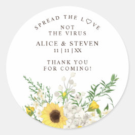 Adesivo Botanical Sunflowers & Wildflowers Bouquet Sanitiz