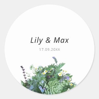 Adesivo Botanical Wildflower Wedding Sticker