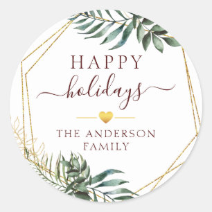 Adesivo Botânico de Natal específico do cliente