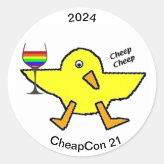 Adesivo botão cheapcon 21