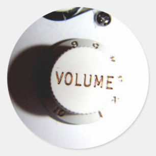 Adesivo Botão do volume da guitarra
