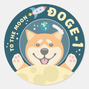 Adesivo Botão Patch da Missão da Lua 1