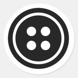 Adesivo Botão Preto