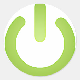 Adesivo Botão simples do poder