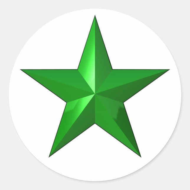 Adesivo BotãoEstrelaVerde (Frente)