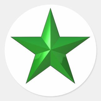 Adesivo BotãoEstrelaVerde