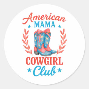Adesivo Botas American Mama Cowgirl Club