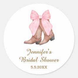 Adesivo botas cowgirl de casamento com arco western 