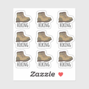 Adesivo Botas de Trilha Mochileiro Alpinismo Bujo Planner