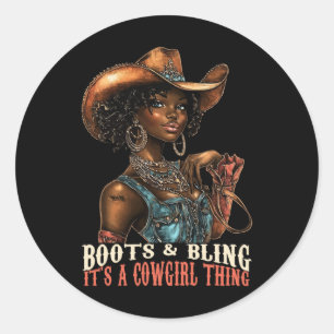 Adesivo Botas e Brilho É Coisa de Cowgirl Western Country